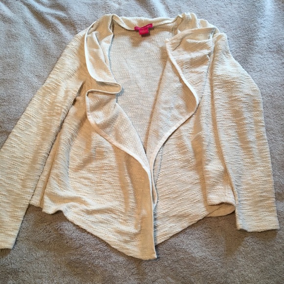 Sunny Leigh Sweaters - Sunny Leigh Cream/Shimmer Cardigan